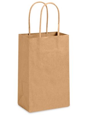 Kraft Paper Shopping Bags - 16 x 6 x 12, Vogue S-7099 - Uline