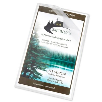 Laminating Pouches - Glossy, Legal Size, 5 Mil S-7656