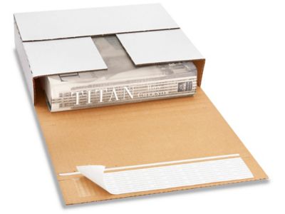 11 1/8 x 8 5/8 x 2" Deluxe Easy-Fold Mailers S-7658