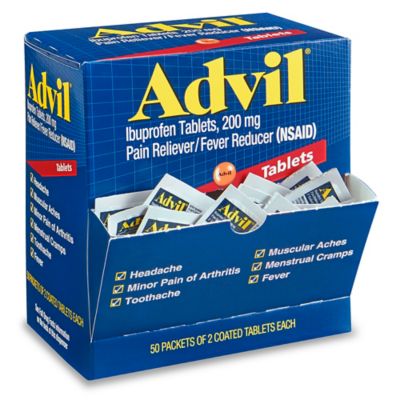 advil bottle label