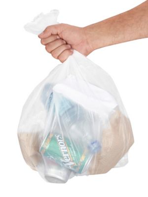 Uline Economy Trash Liners - Natural, 7-10 Gallon, .31 Mil