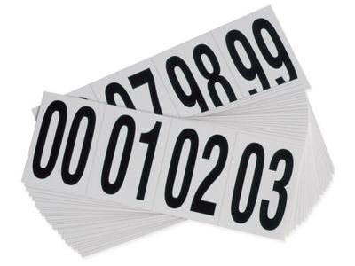 3 1 2 vinyl double digit numbers kit s 7704 uline