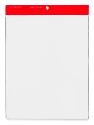 Vinyl Tag Protectors - 9 x 12", Red S-7716R