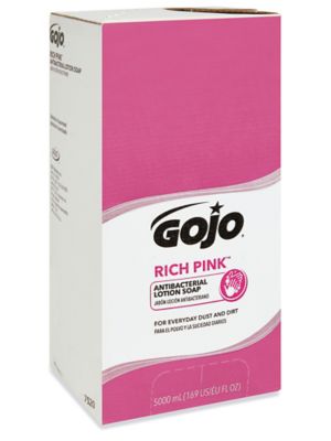 GOJO&reg; Rich Pink&trade; Antibacterial Soap Refill Box - 5,000 mL S-7719-5K