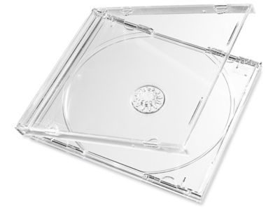 Бокс для дисков 1cd Jewel Case прозрачный (облегченный)