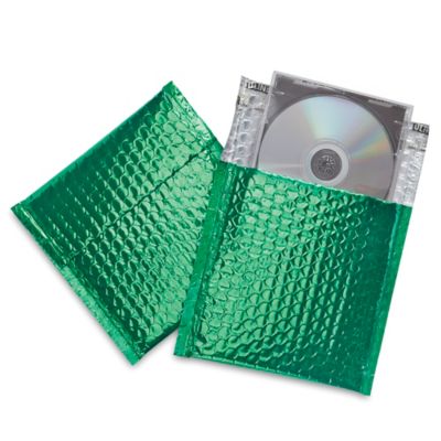 Glamour Bubble Mailers - 7 x 6 3/4", Green S-7786GRN