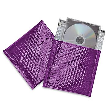 Glamour Bubble Mailers - 7 x 6 3/4", Purple S-7786PUR
