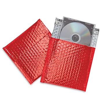 Glamour Bubble Mailers - 7 x 6 3/4", Red S-7786R
