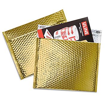 Glamour Bubble Mailers - 11 x 13 3/4", Gold S-7787GOLD
