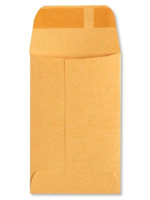 Coin Envelopes - Kraft, 2 1/4 x 3 1/2 S-7798 - Uline