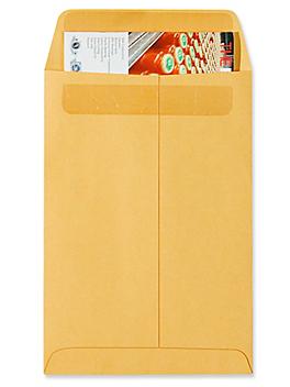 Redi-Seal Envelopes - Kraft, 6 1/2 x 9 1/2" S-7803