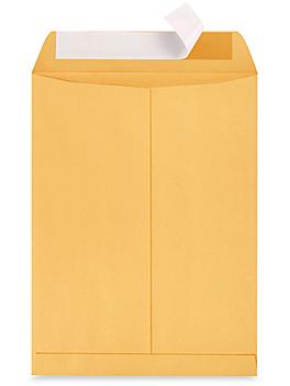 Self-Seal Envelopes - Kraft, 9 x 12" S-7805