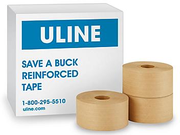 Uline Save A Buck Reinforced Kraft Tape - 2.75" x 375' S-7838