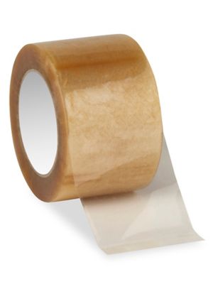 Natural Rubber Adhesive Tape - Silent Polypropylene, 3" x 110 yds, Clear S-7842