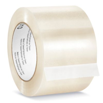 Scotch® 313 Carton Sealing Tape, 2.5 Mil, 2 x 55 yds, Clear, 36/CA  (T902313) 