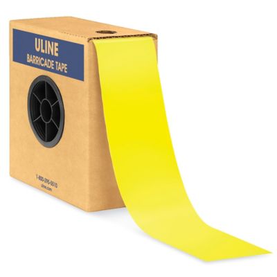 Blank Barricade Tape - 3" x 1,000', Yellow S-7863