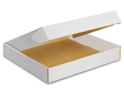 16 x 16 x 2 3/4" White Tab Locking Literature Mailers S-7870
