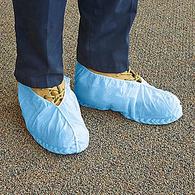 Uline Standard Shoe Covers - Size 12-15, Blue