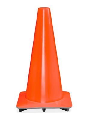 18 inch Orange Plastic Traffic Cones, C18