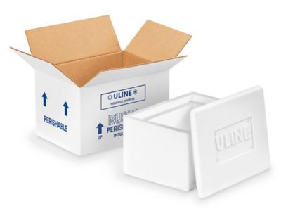 Insulated Shippers 60 Lb Styrofoam Fish Box 