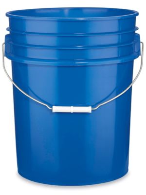 Plastic Pails with Handles:6 Gallon White 95 mil Pail with Plastic