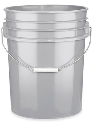 Rubbermaid® Utility Bucket with Spout - 14 Quart, Gray H-2864GR - Uline