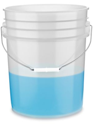 Plastic Pail - 5 Gallon, Natural