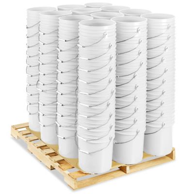  Seau en plastique – Lot de palette, 5 gallons