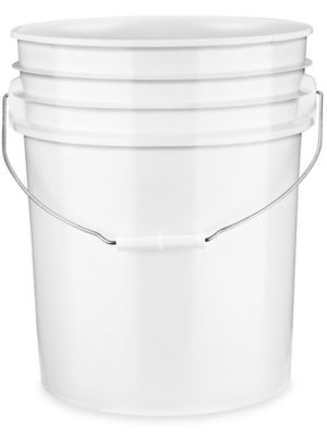 5 Gallon (20L) Orange Plastic Bucket, 3-pack - Non-UN