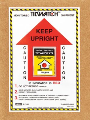 TiltWatch® Companion Labels S-7932 - Uline
