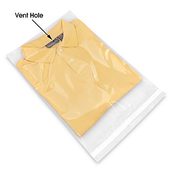 Vent Hole Bags - 2 Mil, 12 x 16" S-7935