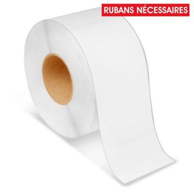 Industrial Thermal Transfer Labels - Continuous, 4" x 500', Ribbons Required S-7958