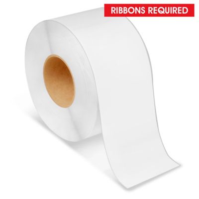 Industrial Thermal Transfer Labels - Continuous, 4" x 500', Ribbons Required S-7958