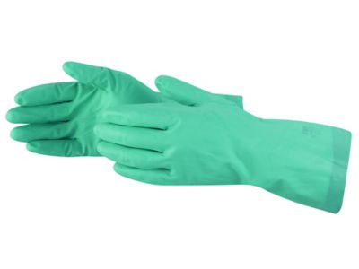 Chemical Resistant Neoprene Coated Latex Gloves - Medium S-15396M - Uline