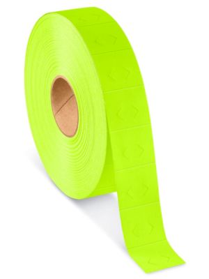 Removable Adhesive Labels - Fluorescent Green, 2 x 3 S-5638G - Uline