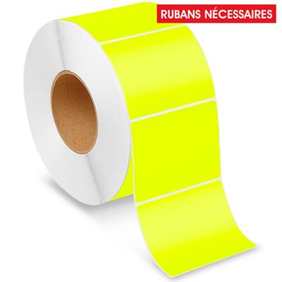  Étiquettes adhésives à transfert thermique industrielles – 4 x 3 po