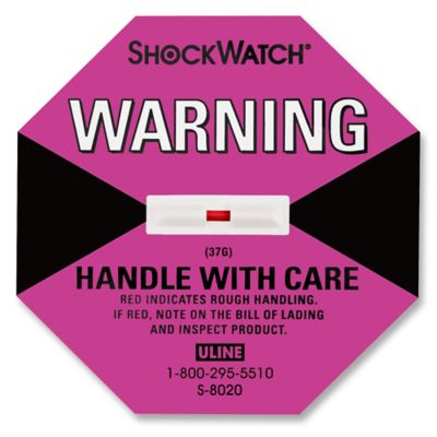 ShockWatch® Indicators - 37G S-8020 - ULINE