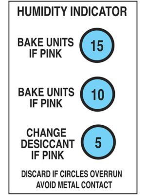 Humidity Indicator Cards 5,10,15