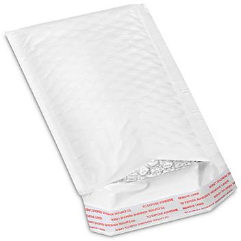 Uline Bubble-Lined Polyolefin Mailers #000 - 4 x 8" S-8059