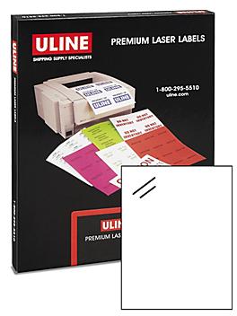 Uline Laser Labels - Clear, 8 1/2 x 11" S-8070
