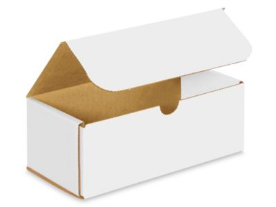 8 x 4 x 3" White Indestructo Mailers S-808