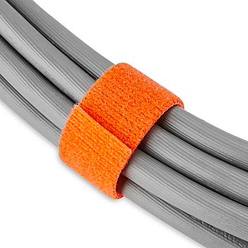 Velcro&reg; Brand Self-Grip Straps - 3/4" x 75', Orange S-8136O