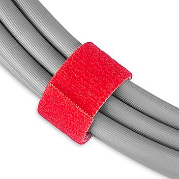 Velcro&reg; Brand Self-Grip Straps - 3/4" x 75', Red S-8136R