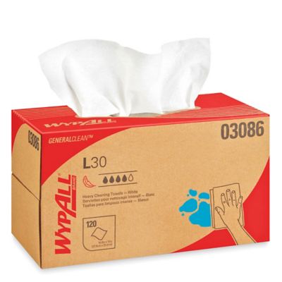 Kimberly-Clark&reg; WypAll&reg; Economizer L30 Wipers - Dispenser Box, 10 x 10" S-8146