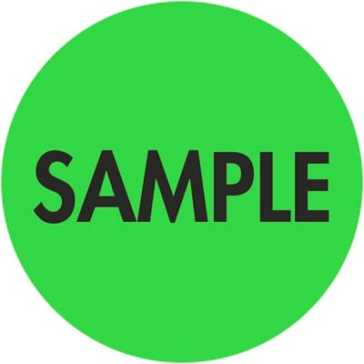 Circle Inventory Control Labels - "Sample", 2"