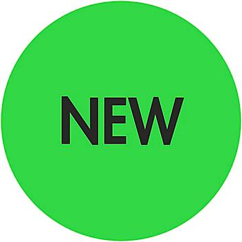 Circle Inventory Control Labels - "New", 2" S-8159