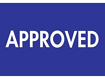 Inventory Control Labels - "Approved", 2 x 3" S-8167