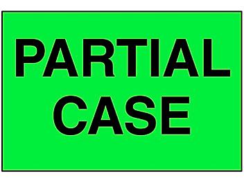 "Partial Case" Label - 2 x 3" S-8203