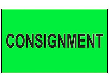 "Consignment" Label - 3 x 5" S-8205