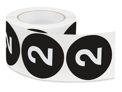 Round Small Numbers Stickers, Adhesive Numbers Round